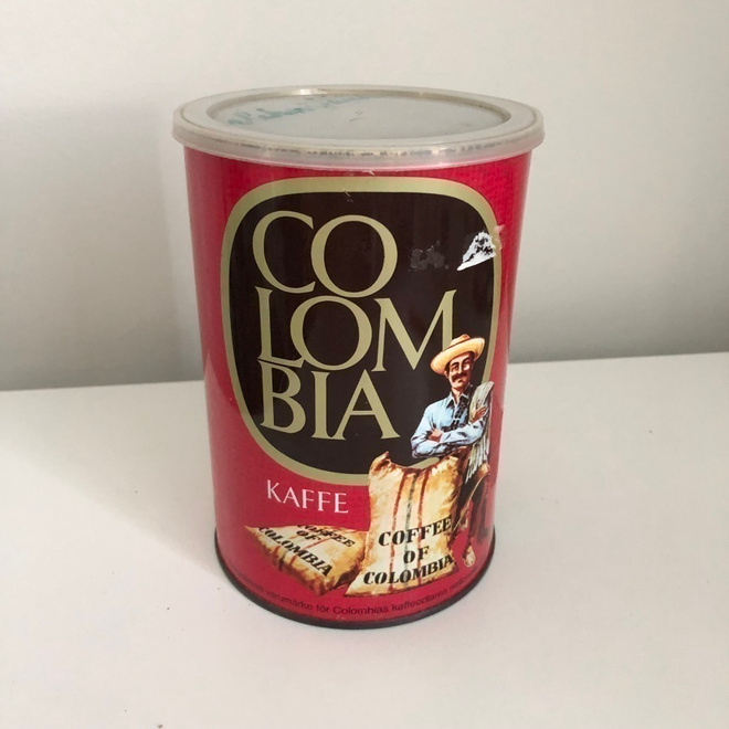 Colombia kahvia - peltipurkki