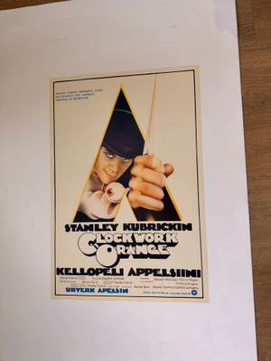 Vanha elokuvajuliste : Kellopeli appelsiini