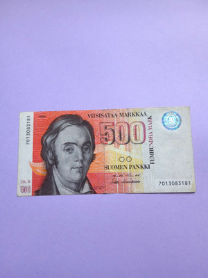 Litt.A 500 MARKKAA 1986, "Kierrosta" Kts!