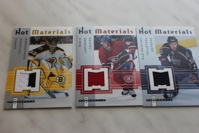 2005-06 Hot Prospects Hot Materials kortteja alk 1,50e