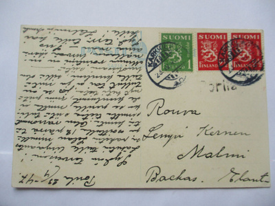 1947 Porila rivil + Karkkila kortilla