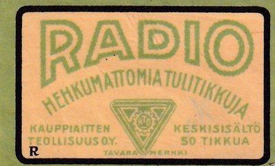 Radio R, Hehkumattomia. Kauppiaitten Teollisuus.  s103