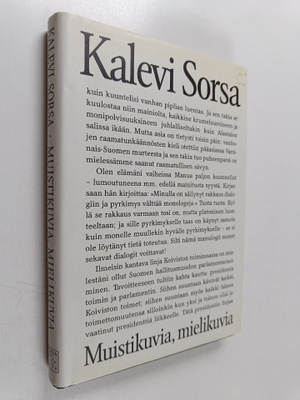 Kalevi Sorsa : Muistikuvia, mielikuvia (signeerattu)