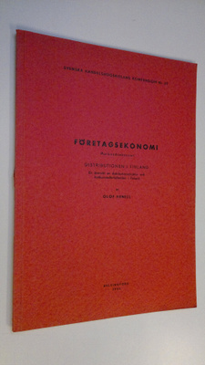 Olof Henell : Företagsekonomi - Marknadsekonomi, Distribu...