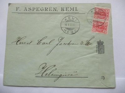 1900 Kemi F Aspegren leijonasinettikuori
