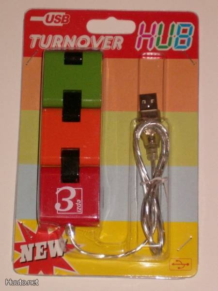Epzi turnover USB 2.0 hubi, 4 tyyppi A porttia *UUSI*