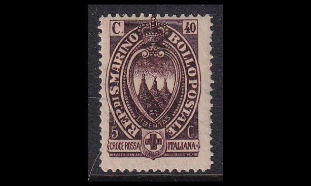 San Marino 95 ** Punainen risti 40+5C (1923)