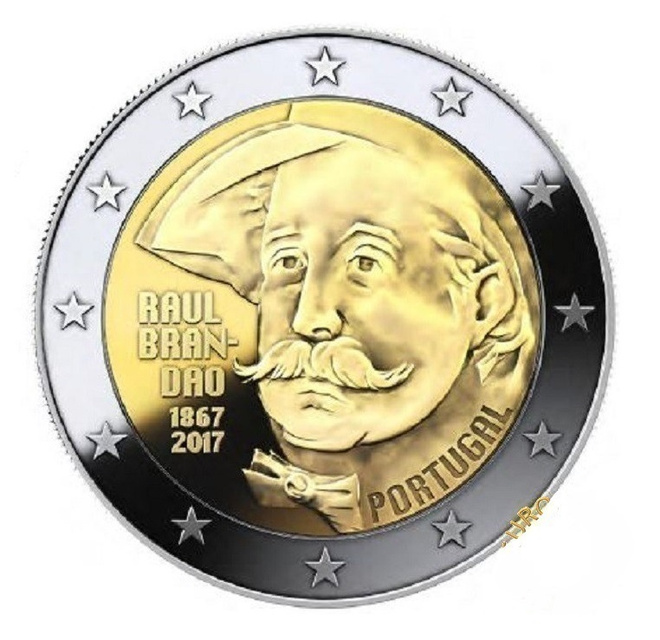 ** PORTUGALI 2€ 2017 Raul Brandao pillerissä **