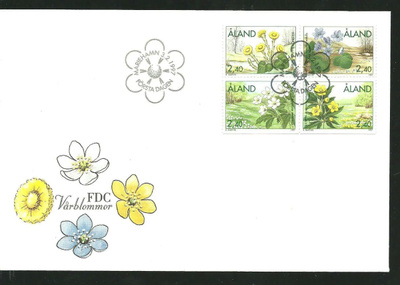 ÅLAND EPK FDC 1/1997: Kukat, kevätkukkia vihko
