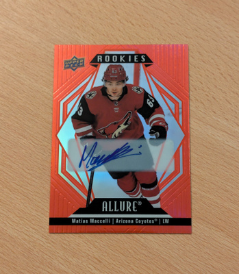 2022-23 Allure Matias Maccelli Rookie Red Rainbow Auto