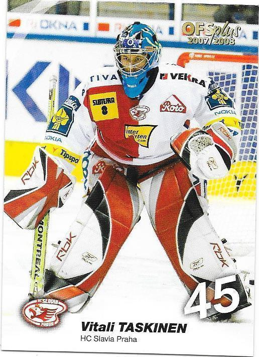 2007-08 OFS Plus #283 Vitali Taskinen Slavia Praha Kalpa MV