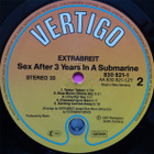 EXTRABREIT::SEX AFTER 3 YEARS IN A SUBMARINE:VINYYLI LP 1987 - pikkukuva 5
