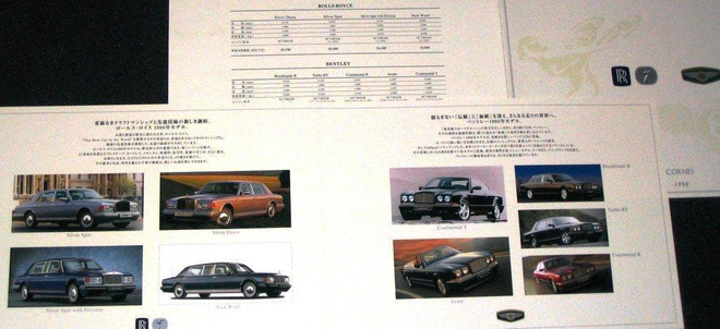 1998 Rolls-Royce / Bentley esite - KUIN UUSI - japani