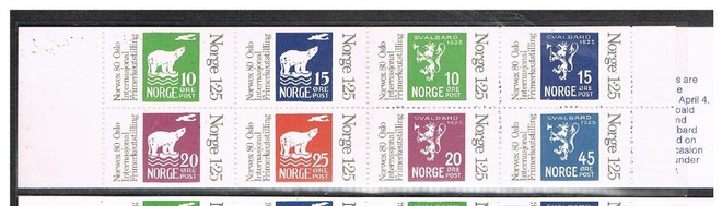 Norja 1978 - Norwex 80 vihko H50b ++