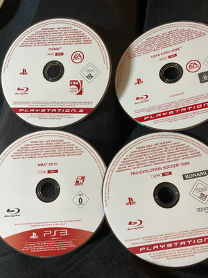 4 x PS3 Urheilupelit FIFA, NBA, PES, UEFA