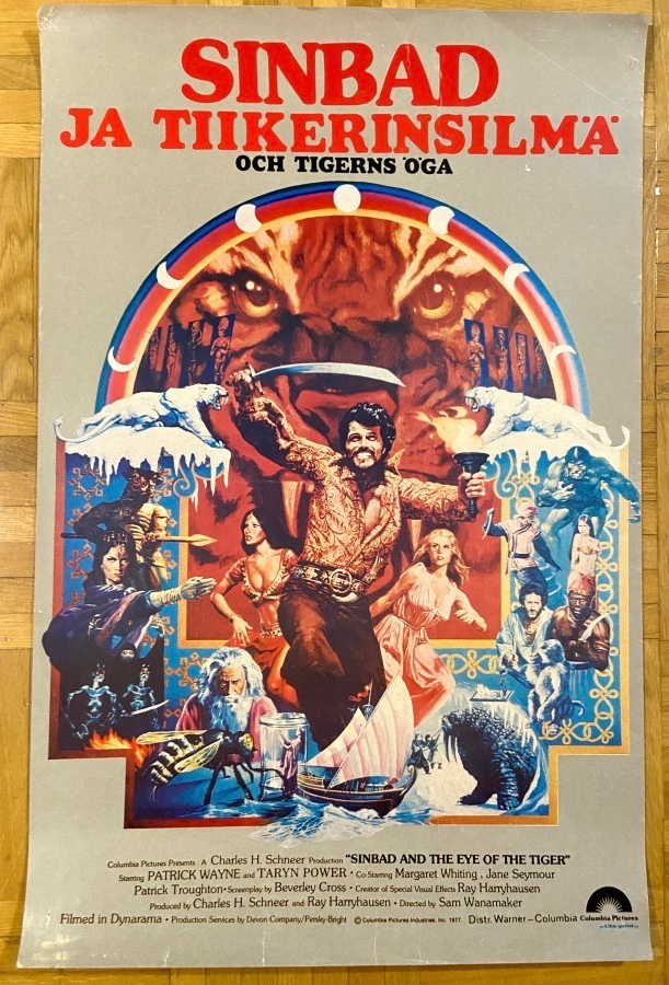 Vanha elokuvajuliste: Sinbad ja tiikerinsilmä