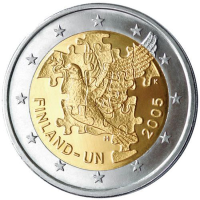 Suomi 2005 2 € YK UNC