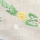 Puuvilla PÖYTÄLIINA kaunis KÄSIN KIRJAILTU LIINA 48x77cm - pikkukuva 4