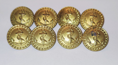Merivoimien ankkurinapit 22mm Messinki 8 kpl