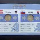 2€ 2015 Itävalta + Slovakia Monetan erikoissarja UNC - pikkukuva 1