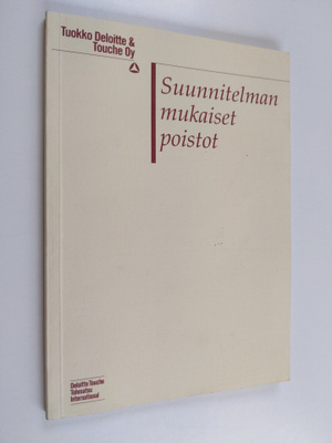 Suunnitelman mukaiset poistot