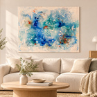 Iso abstrakti taulu 80 × 100 cm – käsintehty taide - pikkukuva 2