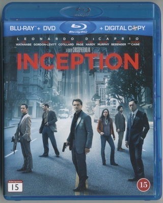 INCEPTION – Suomalainen Blu-ray + DVD 2010 Christopher Nolan