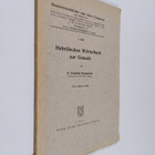 D. Friedrich Baumgärtel : Hebräisches Wörterbuch zur Genesis - pikkukuva 1