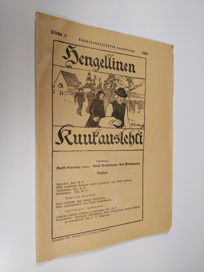 Hengellinen kuukauslehti 6/1926