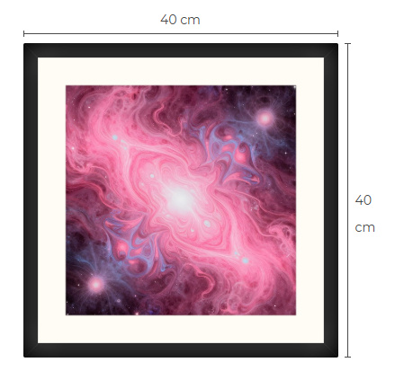 Uusi uniikki Galaxi avaruus art print taulu 40 cm x 40 cm