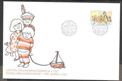Lasten päiväkerhotoiminta 1988 FDC (LAPE 1062)