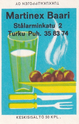 Turku. Martinex Baari, Stålarminkatu 2 , b432