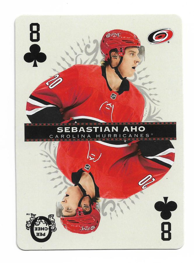 2021-22 O-Pee-Chee Playing Cards Sebastian Aho
