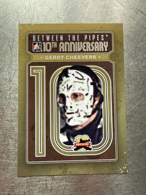 11-12 Between The Pipes 10th Annivers #BTPA36 Gerry Cheevers