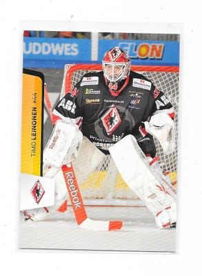 2012-13 Allsvenskan #52 Timo Leinonen Karlskrona ex Ässät MV
