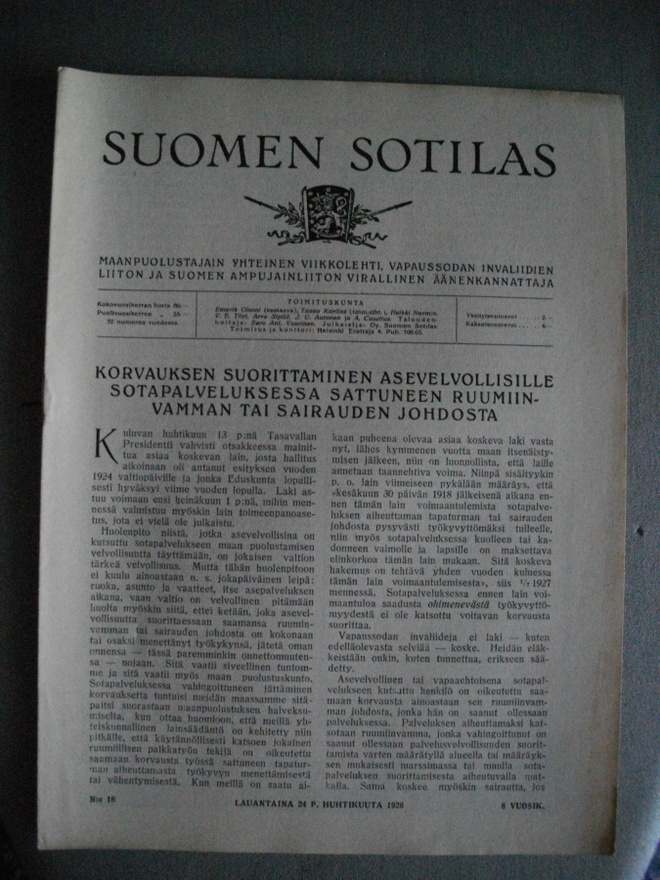 Suomen Sotilas Nro 16/1926 (15.3)