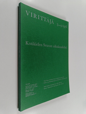 Virittäjä 3-4/1976