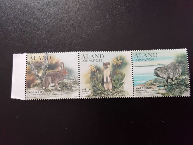 2017 Åland  metsän nisäkkäitä lokalpost**