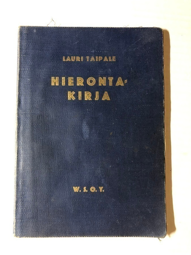 Lauri Taipale Hierontakirja vuodelta 1932!!