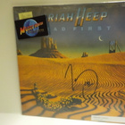URIAH HEEP - HEAD FIRST M-/M- FRA 1990 LP + MICK BOX NIMMARI - pikkukuva 1