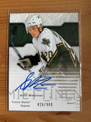 2003-04 SP Authentic #141 Antti Miettinen AU RC */900