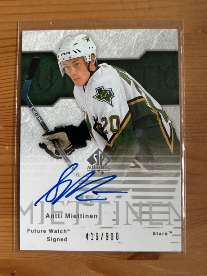 2003-04 SP Authentic #141 Antti Miettinen AU RC */900