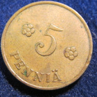 5 penniä 1937 - pikkukuva 1