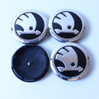 Skoda vannekeskiöt – Vakiologo, uusi tyyli, Krom - pikkukuva 4