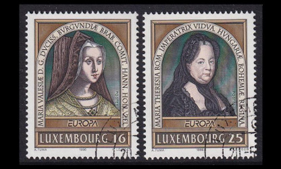 Luxemburg 1390-1 o Europa kuuluisia naisia (1996)