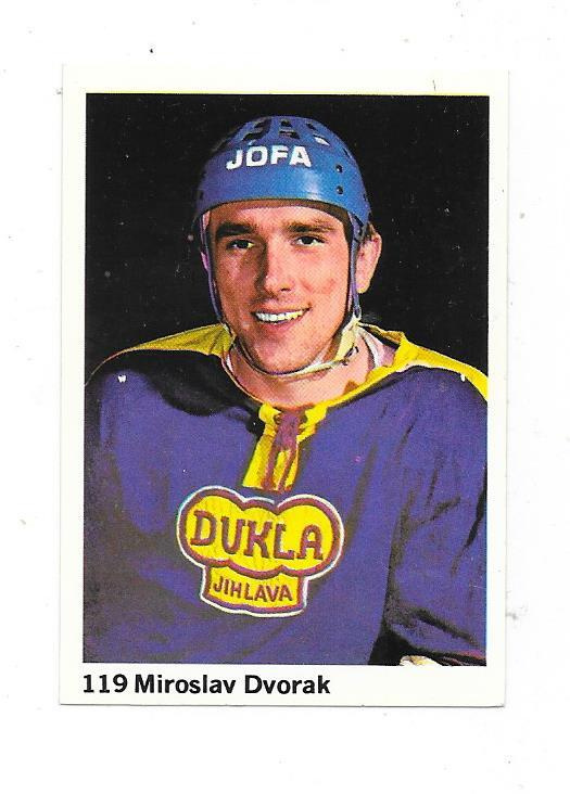 1974-75 SWE Williams #119 Miroslav Dvorak , Dukla Jihlava