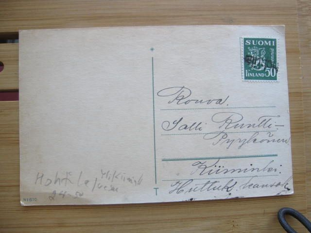 Rivileima  Hohtila  joulukortilla