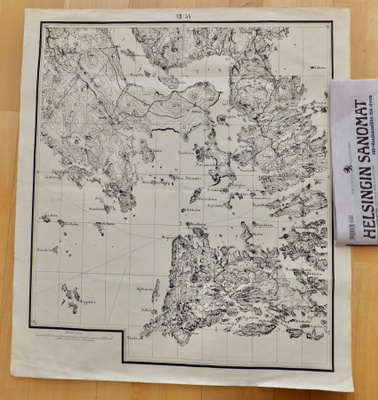 VANHA Armeijan Kartta Porvoon Saaristo