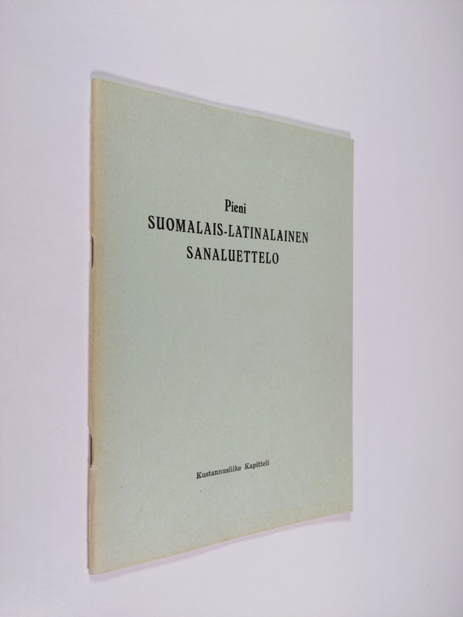 Pieni suomalais-latinalainen sanaluettelo