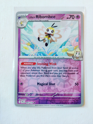 Lillie's Ribombee Reverse Holo Rare